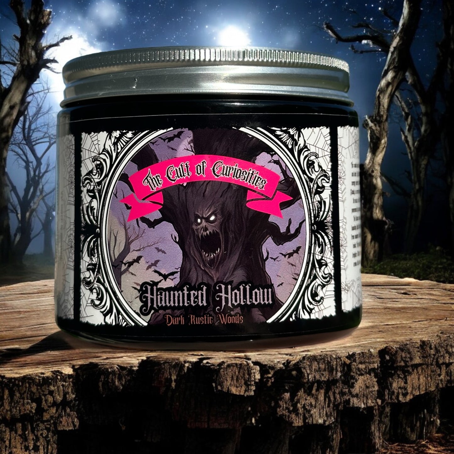 Haunted hallow 8oz wickless candle