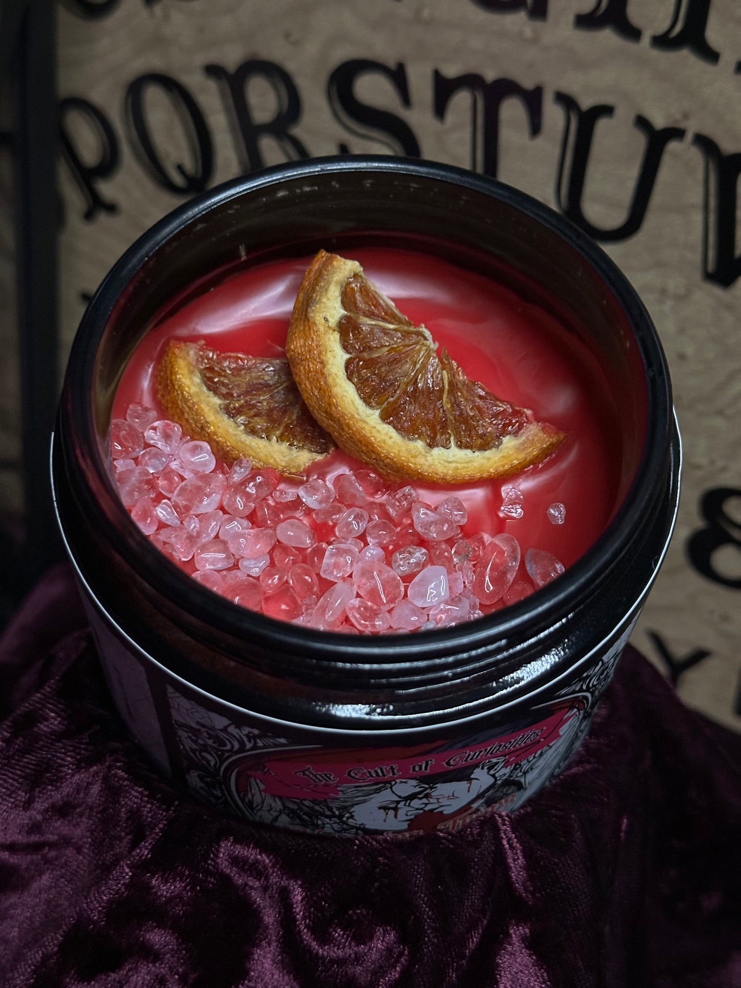 Vampire tears 8oz wickless candle