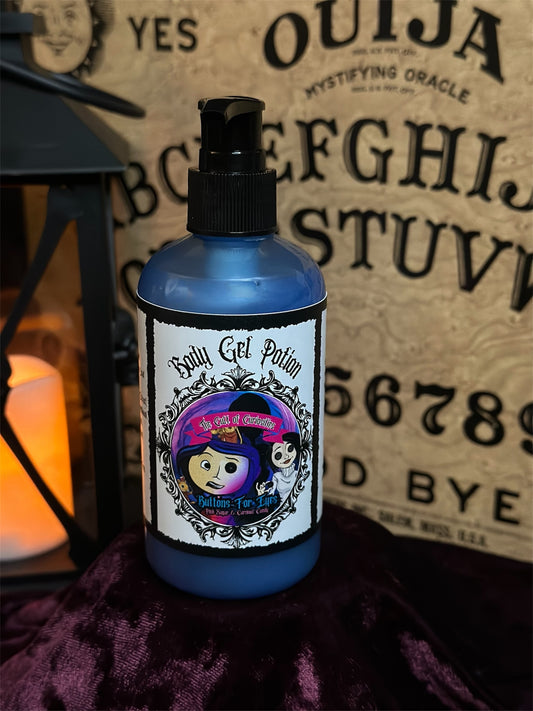 Buttons for eyes 9oz body gel potion