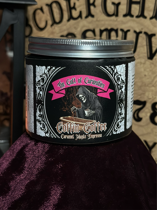 Coffin coffee 8oz wickless candle