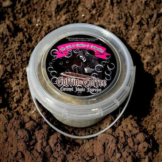 Coffin coffee 8oz whipped soap