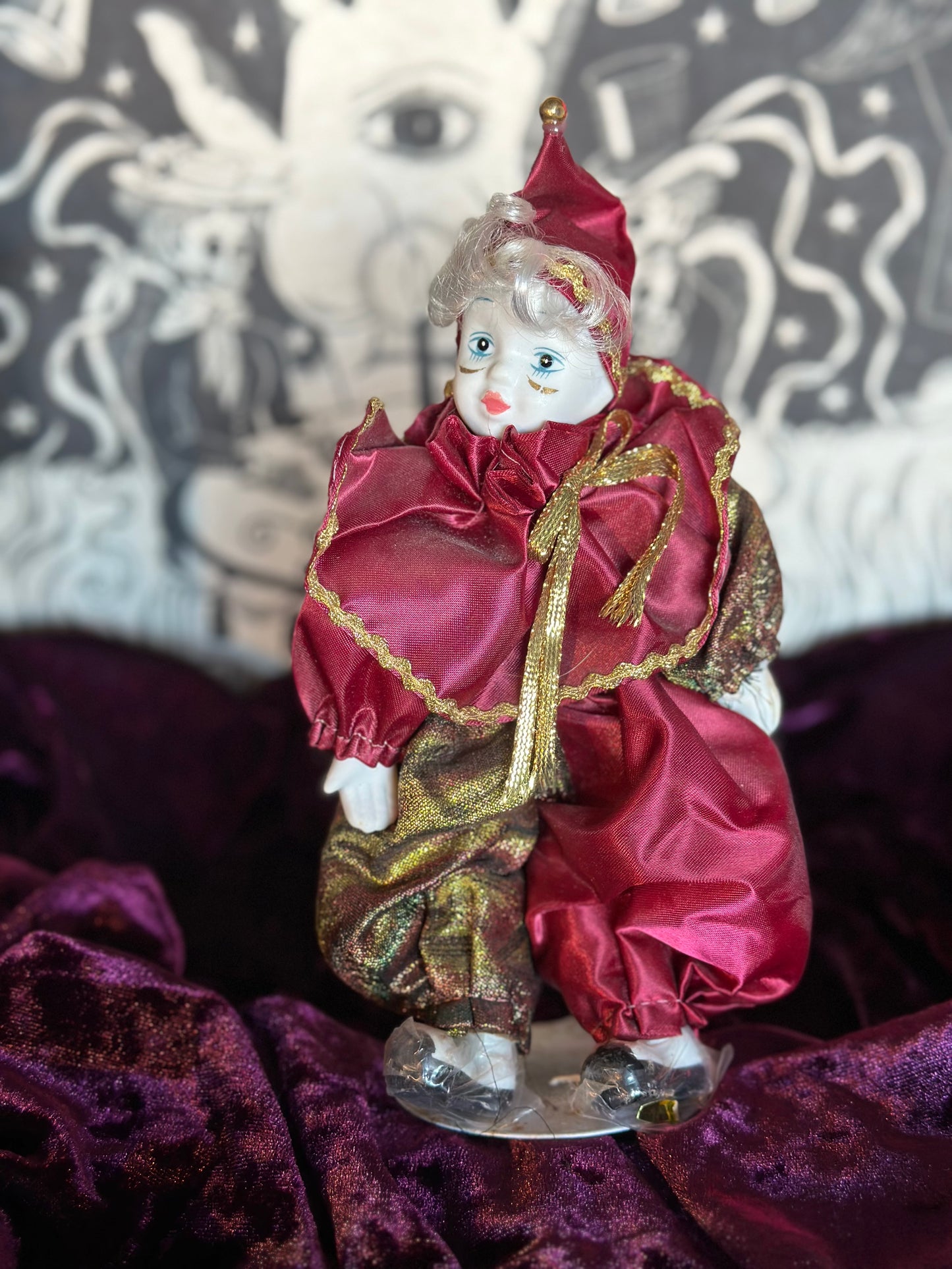 Vintage jester doll