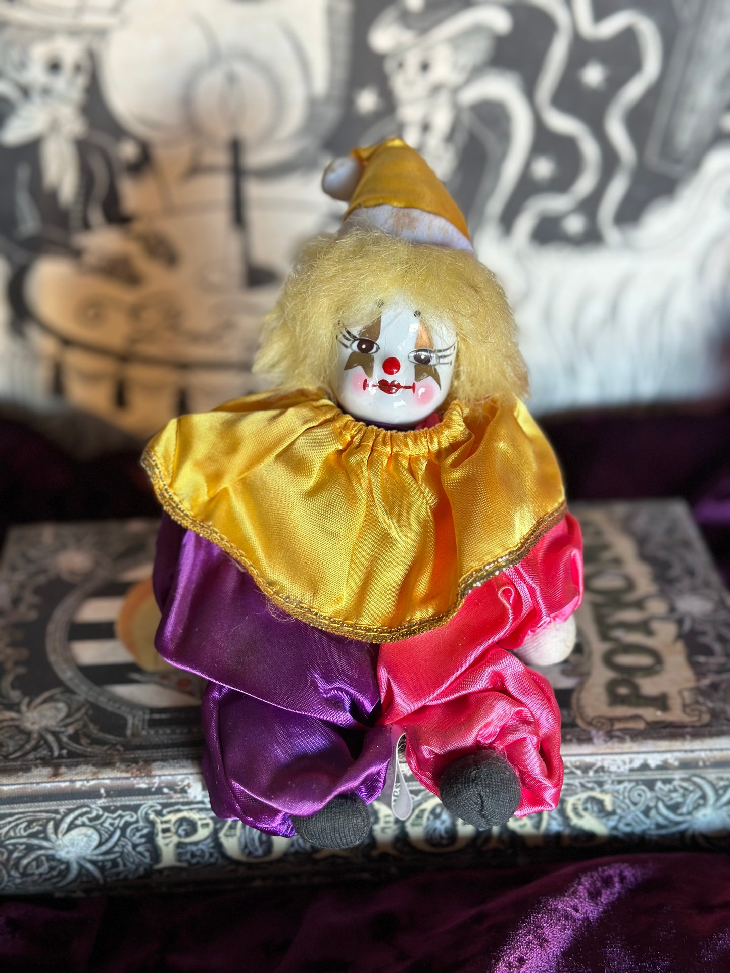 Vintage clown dolls (3 total)