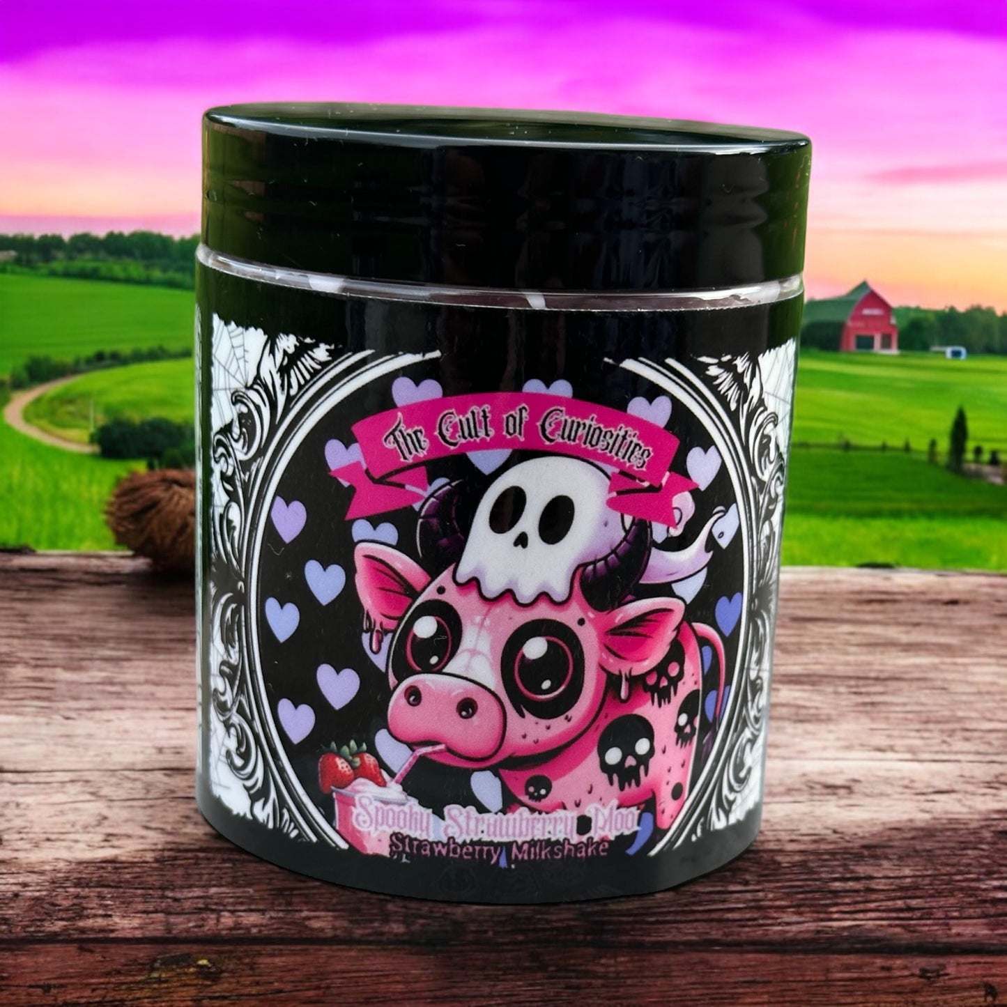 Spooky strawberry moo 8oz whipped body butter frosting