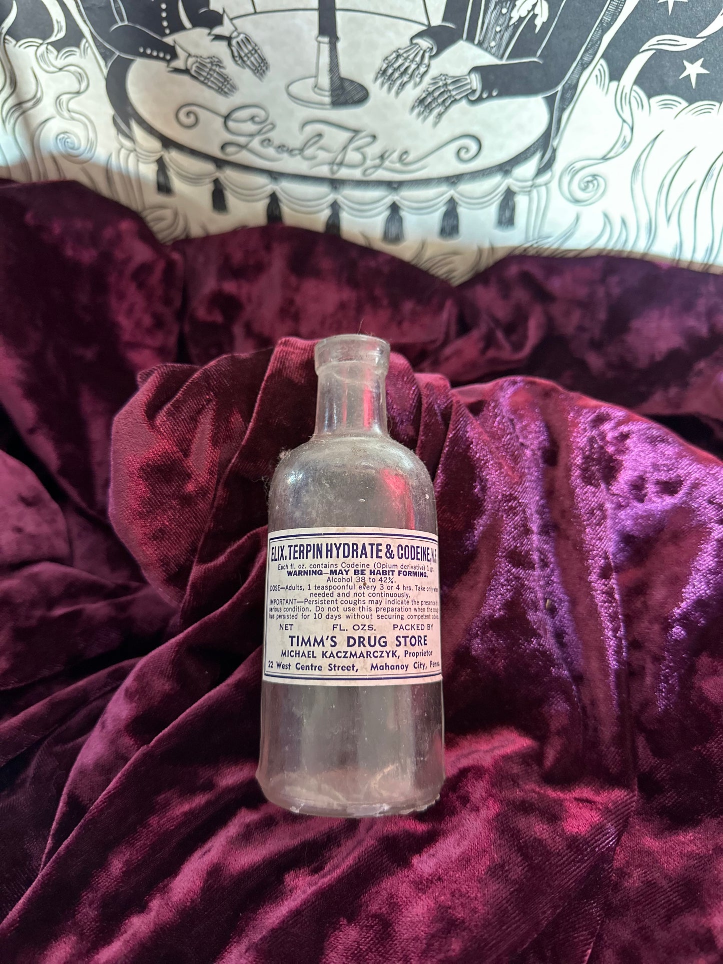 Vintage codeine bottle