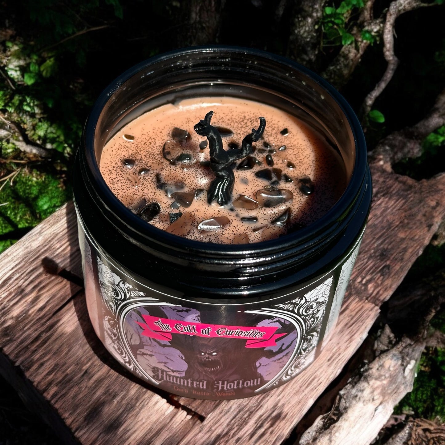 Haunted hallow 8oz wickless candle