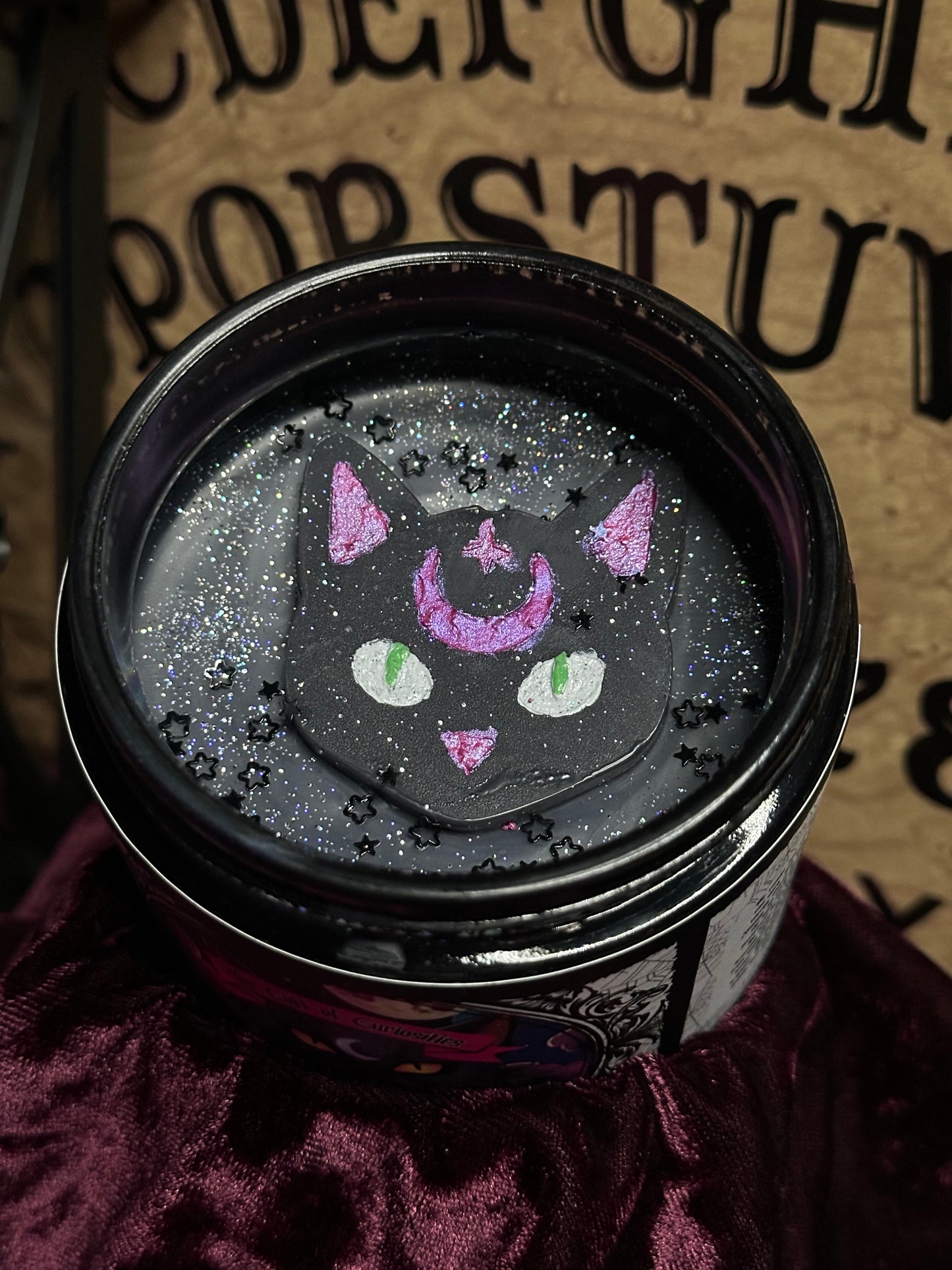 Black cat curse 8oz wickless candle