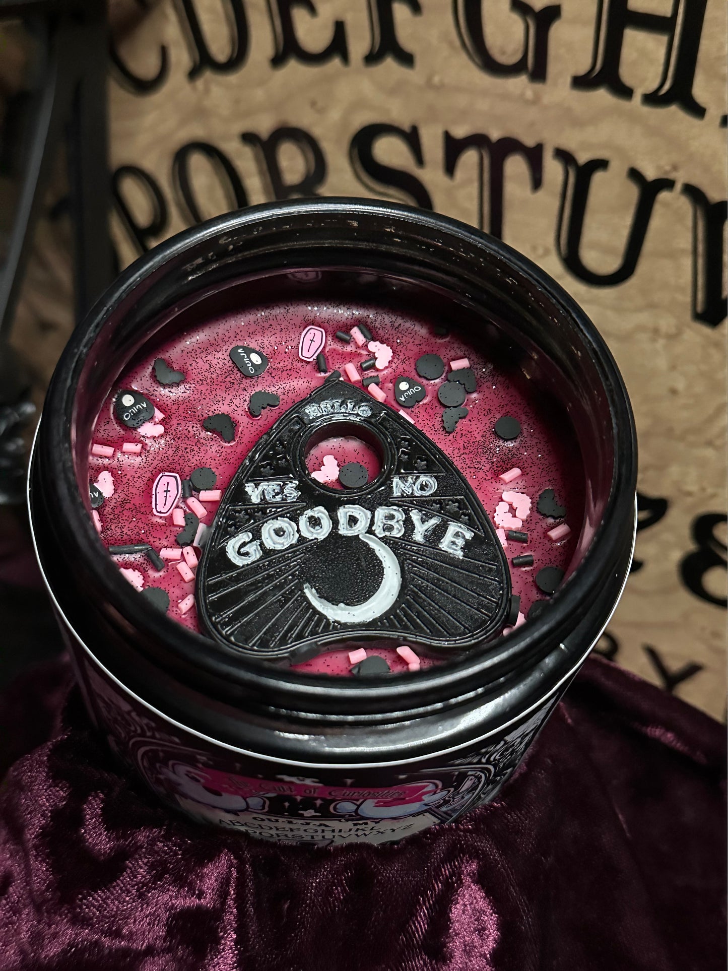 Ouija board 8oz wickless candle