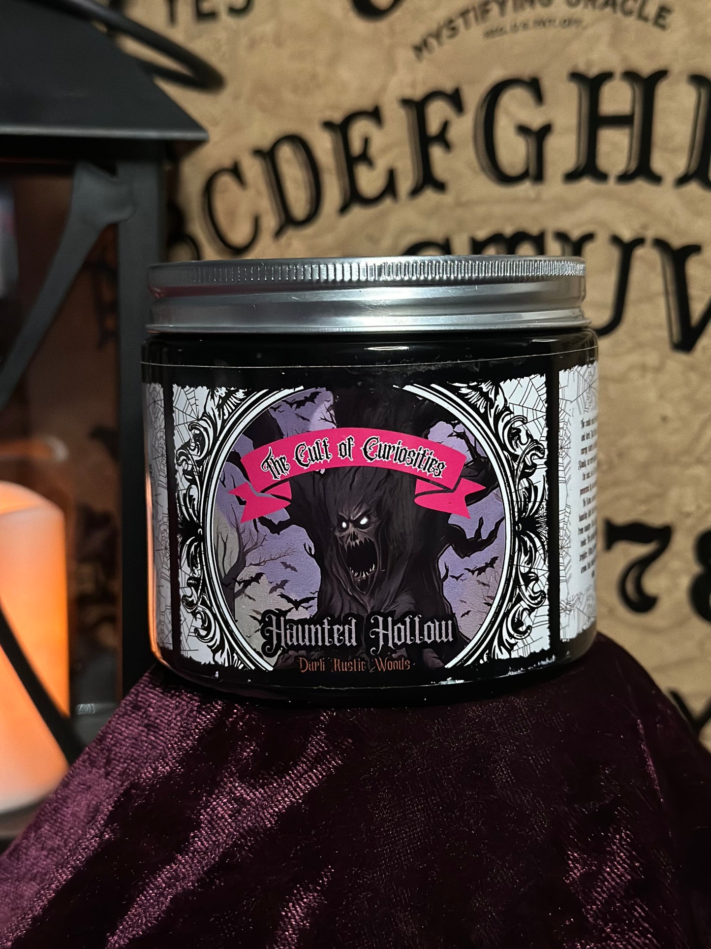 Haunted hallow 8oz wickless candle