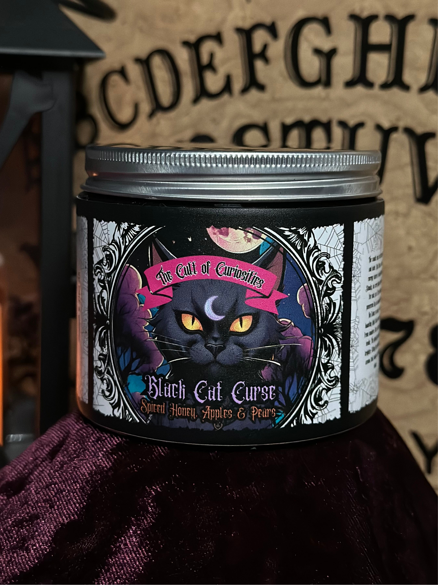 Black cat curse 8oz wickless candle