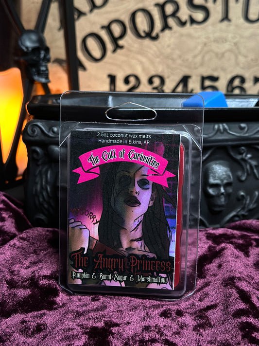 The angry princess 2.5oz wax melts