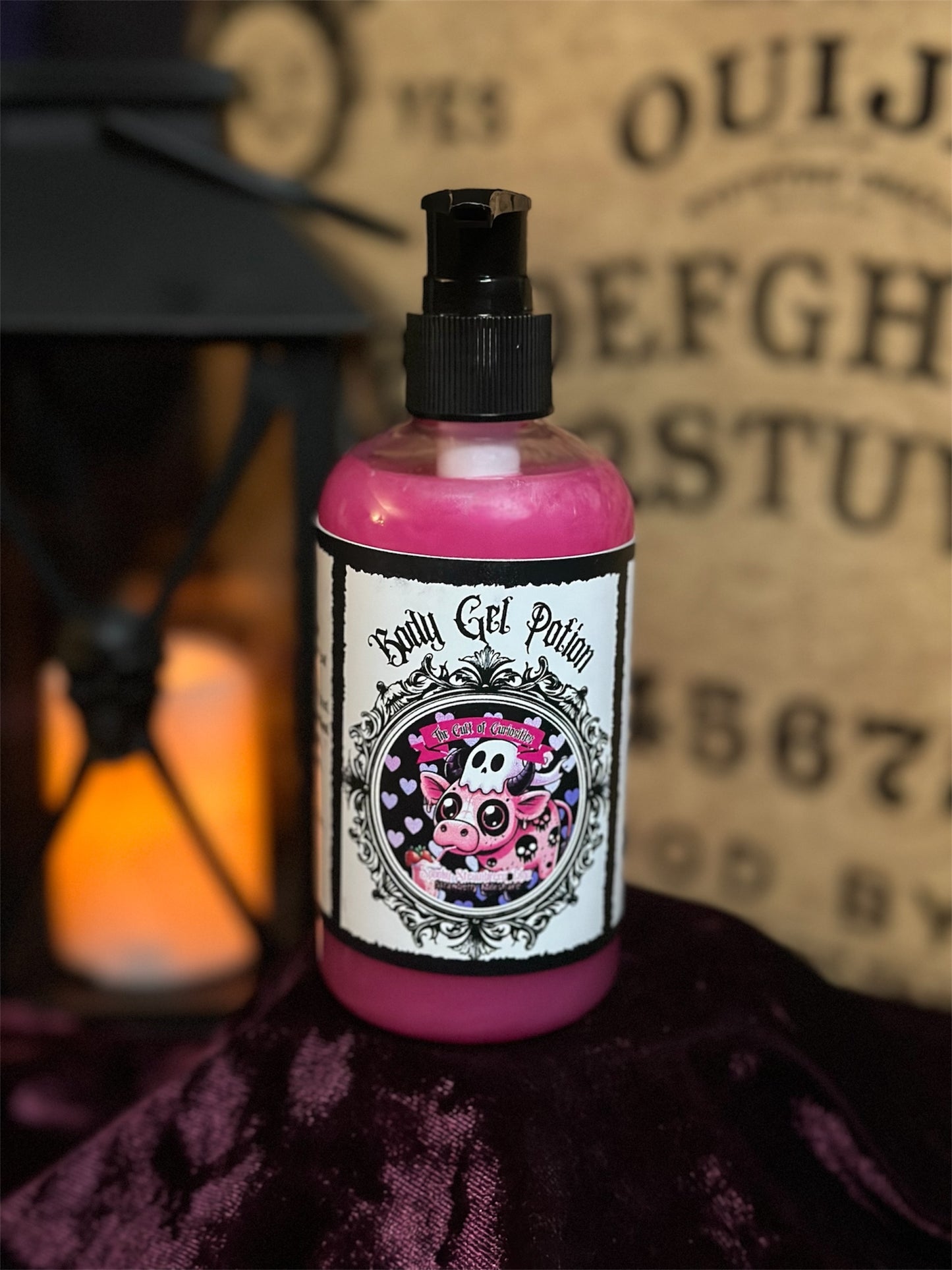 Spooky strawberry moo 9oz body gel potion